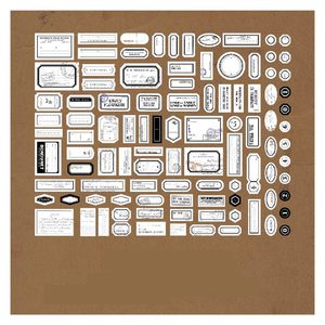 200 feuilles/paquet, étiquettes <span class=keywords><strong>de</strong></span> <span class=keywords><strong>la</strong></span> première série, papier adhésif pour sacs, collage rétro, décoration <span class=keywords><strong>de</strong></span> <span class=keywords><strong>vacances</strong></span>, autocollants pour carnet, messages - Product Image 1