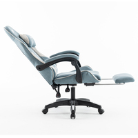 Chaise de jeu ergonomique inclinable pivotante à dossier haut de haute qualité avec repose-pieds Silla Gaming