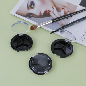 Estuche Cosmético Redondo de Plástico de 36.5mm, Portátil, para Polvo, Iluminador, Corrector, Rubor, con Tapa Transparente para Guardar Maquillaje - Product Image 4