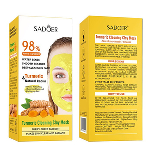 SADOER Rosa té verde cúrcuma máscara de arcilla la mejor hidratante brillo blackhead adsorbing Guangzhou máscara facial - Product Image 6