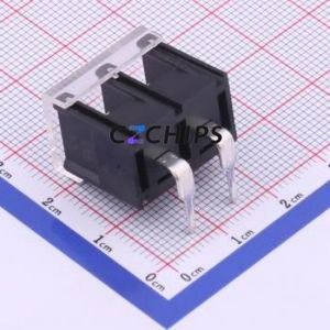 KF38R-8.25-2P Barrier Terminal Block Bent Lead Through Hole,P=8.25mm Connector With Cover Plate 8.25mm 1x2P Right Angle Pin - Product Image 2