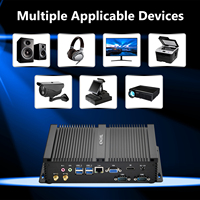 PC Mini Industri Tanpa Kipas Core i5-4200U 16GB+256GB SSD 24/7 Kerja Senyap HD VGA LAN 2xRS232 6xUSB Stok AS