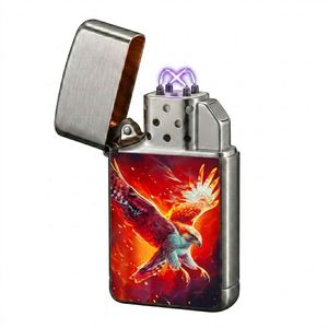 France Wholesale Rechargeable USB Cigarette <b>Lighter</b> <b>Windproof</b> Coil Slim Portable Pen Design Smoking Bar - Product Image 2