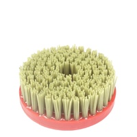 Brosse de polissage diamantée personnalisable de type Fickert de 4 pouces JDK avec manche en caoutchouc, compatible OEM, pour le meulage de pierre