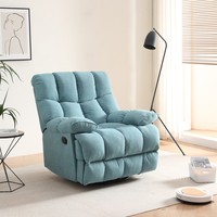 Fauteuil inclinable pivotant de style moderne avec structure en bois et revêtement en cuir synthétique pour la maison, le bureau et l'hôtellerie