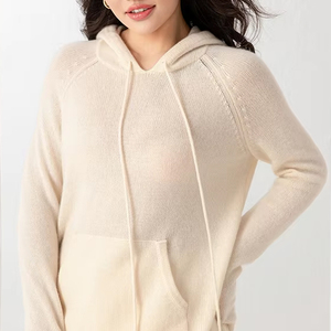Fabricant de tricots sur mesure OEM ODM – Pulls décontractés en cachemire, pulls d'hiver, sweats à capuche en laine et cachemire pour femmes - Product Image 5
