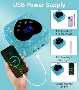 Lámpara UV LED Profesional Inalámbrica Recargable de 72W para Secado Rápido de Uñas de Gel con 5 Ajustes de Temporizador - Product Image 5