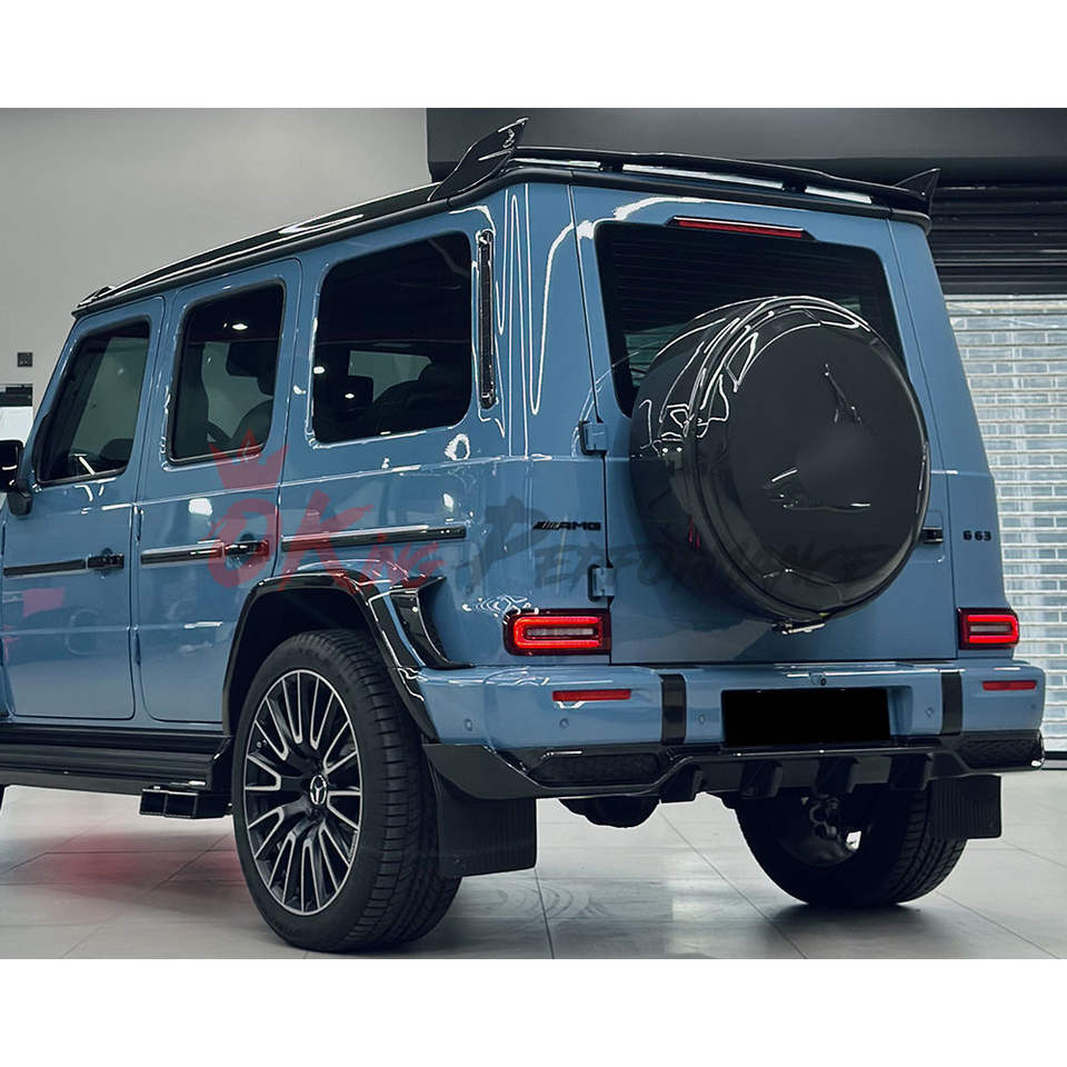 G-wagon Topcar V2 Style Dry Carbon Fiber Rear Roof Spoiler for Mercedes ...