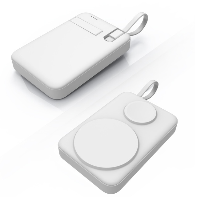 3 in 1 High Capacity 10000mAh Wireless Magnetic Power Bank with Holder & Fast Charging for iPhone & Watch