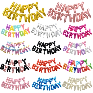 BLN Wholesale Happy Birthday Balloons Bubble Letter Foil Mylar Balloon Set  Gold Rose Gold for Birthday Party Decorations - Product Image 1