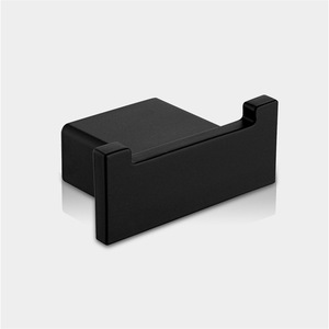 304 Đen Thép Không Gỉ Treo Tường Phòng Tắm Phần Cứng Phụ Kiện Set Có Thể Gập Lại Quần Áo Móc Và Khăn Kệ Cho Khách Sạn - Product Image 5