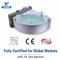 Bañera de Hidromasaje Independiente de Grado Profesional, Color Personalizado OEM, Acrílico, 40 Jets, Portátil, Moderna, para Apartamento o Villa