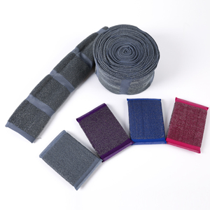 ที่ขายดีที่มีสีสันจานซักผ้าทำความสะอาดสแตนเลสลวด Scourer แผ่นผ้าในม้วน - Product Image 2