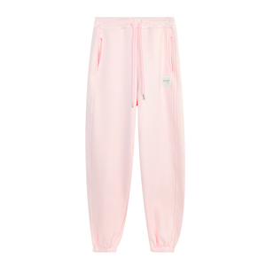 <span class=keywords><strong>Pantalones</strong></span> Deportivos Delgados Rosa y Blanco de Alta Calidad, Fabricados por un Fabricante, <span class=keywords><strong>Pantalones</strong></span> Casuales de Tobillo con Etiqueta de Cuero para Mujer - Product Image 5