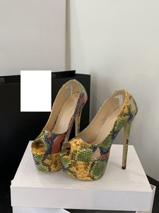 Tacones de Plataforma Ultra Altos de 16 cm para Mujer, Zapatos de Tacón Alto de Moda de Verano, Impermeables, para Pasarela y Escenario - Product Image 5