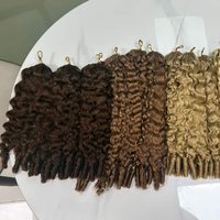 Extensions de cheveux humains bouclés Pixie en gros pour revendeurs, lots de tresses au crochet, extensions de cheveux humains au crochet, extensions de cheveux au crochet Miracle Knots