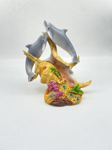 รูปปั้นปลาโลมาสีน้ำเงินขวดทะเลทำด้วยมือทำจากเรซินตกแต่งบ้านบ้านทะเลทะเลทะเลโลโก้สัตว์ม้าน้ำออกแบบได้ตามต้องการ - Product Image 2