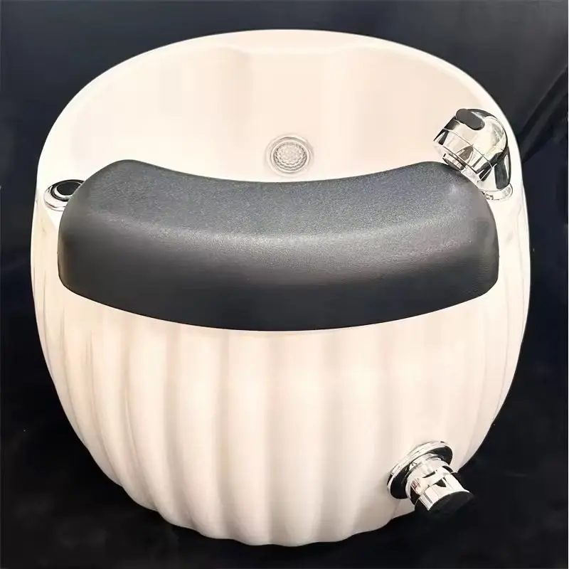 Luxury Nails Equipment Double Seats Foot Spa Massage Bowl Throne Chair fiberglass Pedicure Spa Chairs for Sale Leather LED Taylo