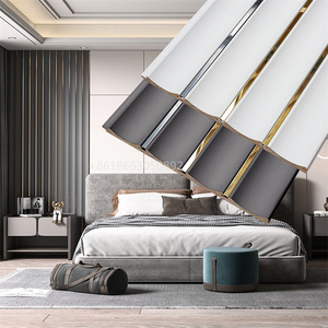 Pannello in <span class=keywords><strong>MDF</strong></span> Intagliato 3D con Doghe in <span class=keywords><strong>Legno</strong></span> Impiallacciato, Pannello Murale in PVC per Decorazione d'Interni - Product Image 3