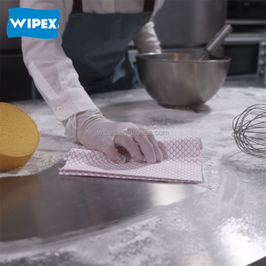 ผ้าเช็ดทำความสะอาดครัว Wipex แบบแห้งและเปียก ผลิตจากผ้าไม่ถักทอ ใช้ได้กับอาหาร ปลอดภัยสำหรับงานบริการอาหาร ผ้าเช็ดทำความสะอาดฆ่าเชื้อแบคทีเรีย - Product Image 6