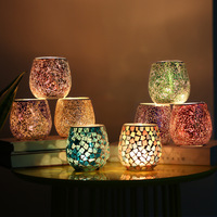 Vases en verre mosaïque, artisanat de luxe, best-seller en Europe, romantisme, décoration de table, mosaïque de miroir, décoration intérieure