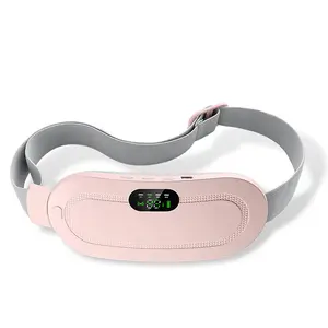 USB Rechargeable Relieve Menstrual Pain Abdominal Massager Electric Heating Pad Menstruation Cramps Warm Palace Belt