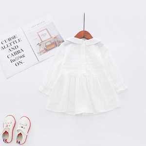 Chemisier à manches en dentelle à volants blanc pur pour filles, collection Printemps, de la boutique en ligne Inde - Product Image 5