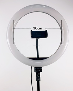 Amazon Top ranking Led ring light 12inch photographic lighting for live streaming/blogger/vlogger/ins/twitter/facebook live vide - Product Image 5