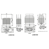 Transformateur d'instrumentation de puissance 3200/5 Précision 5000/5a Barre omnibus Courant alternatif Monophasé Enroulement en cuivre Bobine toroïdale Utilisation en intérieur