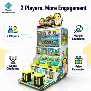 2-Player Marble Redemption Machine Skill-Based Game Lucky Wheel JP <strong>Jackpot</strong> for Arcade - Product Image 2