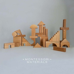 <strong>Wooden</strong> Building <strong>Block</strong> <strong>Set</strong> Solid-Wood Building <strong>Blocks</strong> With <strong>Wooden</strong> Storage Tray Large Hardwood <strong>Stacking</strong> Brick Castle Unit - Product Image 6