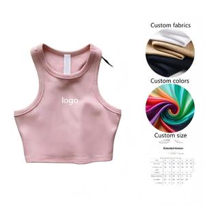 Chaleco Deportivo <span class=keywords><strong>de</strong></span> Punto con Cuello Corto y Lazos para <span class=keywords><strong>Mujer</strong></span>, Top Deportivo Transpirable <span class=keywords><strong>de</strong></span> Algodón, <span class=keywords><strong>Pantalones</strong></span> Aloe - Product Image 1