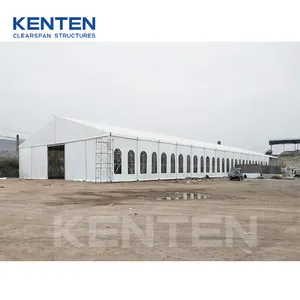 Structure de tente industrielle extérieure, robuste, PVC aluminium, entrepôt temporaire, tente de stockage pour stockage industriel