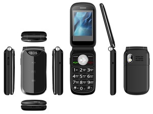 Téléphone <span class=keywords><strong>portable</strong></span> M3 à rabat 2G de 2.4 pouces, avec fonction SOS, clavier plus grand, téléphone <span class=keywords><strong>pour</strong></span> personnes âgées, <span class=keywords><strong>facile</strong></span> à utiliser <span class=keywords><strong>pour</strong></span> les personnes âgées, vente directe - Product Image 2