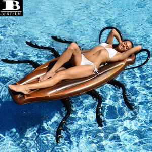 Isola Galleggiante Gigante a Forma di Scarafaggio Gonfiabile in Vinile Resistente, Giocattolo per Piscina per Bambini e Adulti - Product Image 3
