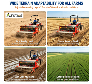 Sembradora y Plantadora de Trigo de 16/18 Filas |   Tractor de Cuatro Ruedas <span class=keywords><strong>para</strong></span> Siembra de Fertilizantes en Pequeñas Granjas |   Alto Rendimiento - Product Image 4