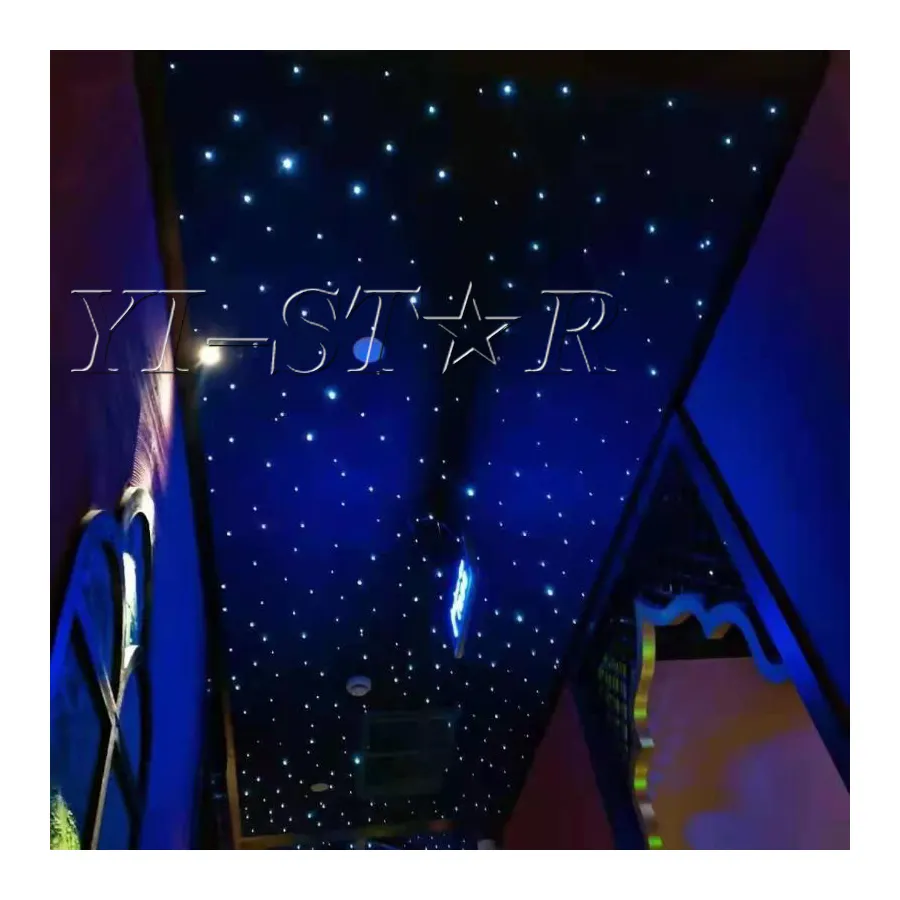 YI-STAR paneli dijital ekran dmx 512 led ışık motor fiber optik halı çekim yıldız etkisi ışıkları