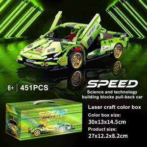 Hot bán 1:18 kỹ thuật RC siêu đua xe khối xây dựng tương thích DIY đồ chơi cho trẻ em ABS nhựa đóng gói trong Bộ hộp - Product Image 5