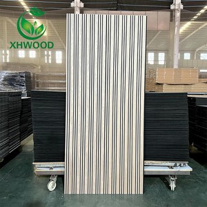 Panneau mural acoustique en placage de <span class=keywords><strong>bois</strong></span> technique XHWOOD, design <span class=keywords><strong>large</strong></span> et étroit, vente chaude - Product Image 5