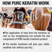 Traitement lissant à la kératine naturelle, crème lissante pour cheveux, sérum réparateur anti-frisottis pour cheveux abîmés