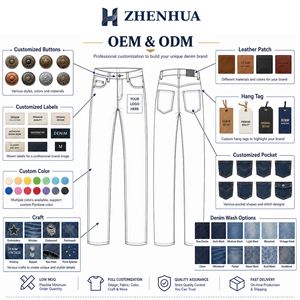 Jeans <span class=keywords><strong>Cargo</strong></span> da <span class=keywords><strong>Donna</strong></span> a Vita Alta, Gamba Dritta, Denim Lavato Enzyme, Stile Streetwear, Personalizzabili OEM, Vendita all'Ingrosso - Product Image 5