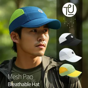 TU Performance Blank Tennis Custom Camping Adjustable Breathable Absorb Sweat 5 Panel Golf Running Hat Cap For Men Dry Fit