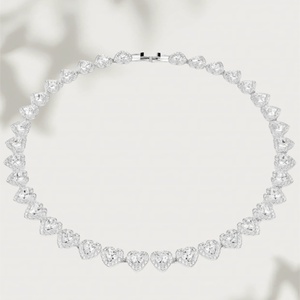 Conjunto de <span class=keywords><strong>Collares</strong></span>, <span class=keywords><strong>Pendientes</strong></span> <span class=keywords><strong>y</strong></span> Pulseras de Cristal con Corte Redondo Deslumbrante, Ideal <span class=keywords><strong>para</strong></span> Mujeres - Product Image 6
