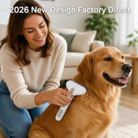 Brosse démêlante portable et légère pour animaux de compagnie, rechargeable, à déclenchement rapide des poils, durable, lisse et facile à utiliser
