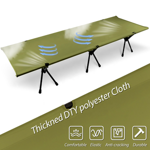 Custom Camping <b>Folding</b> Cot Sleeping <b>Bed</b> Adjustable Foldable Portable Single Outdoor Camping <b>Bed</b> - Product Image 5