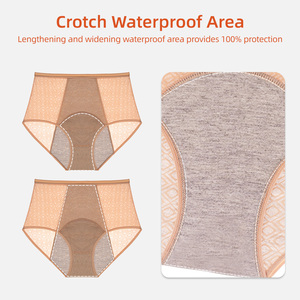 Aidingcare Bragas Menstruales Reutilizables para Mujer, 72% Nailon, 28% Elastano, Ropa Interior Menstrual - Product Image 2
