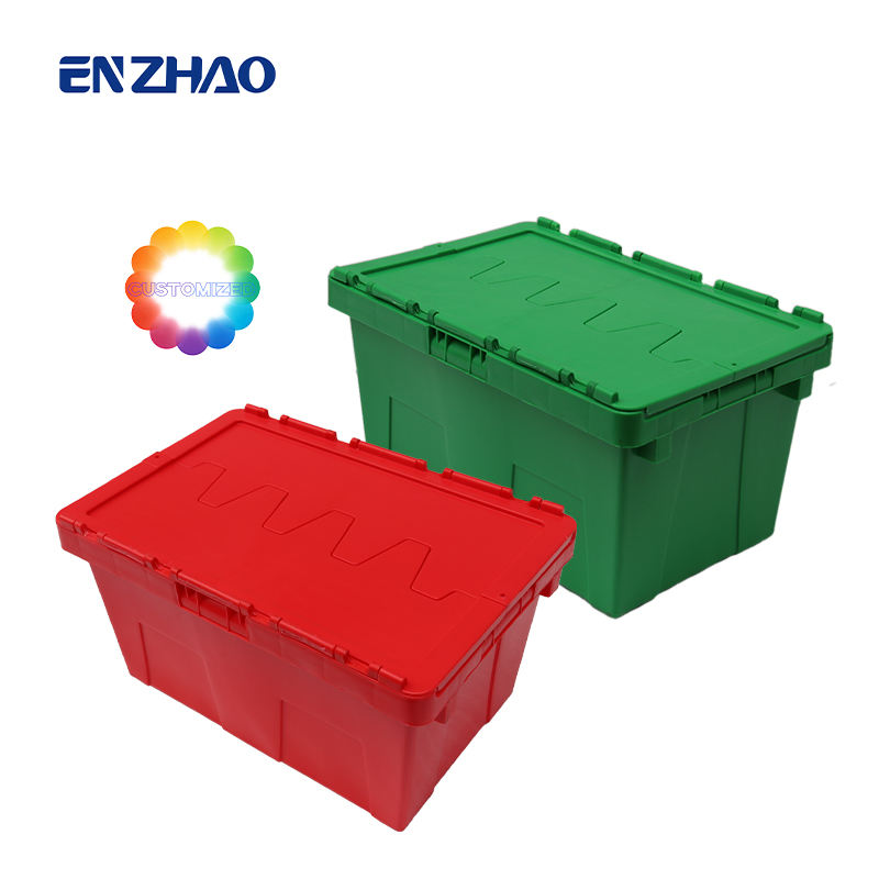 Stackable Logistics Solid Industrial Plastic Turnover Tote Stackable ...
