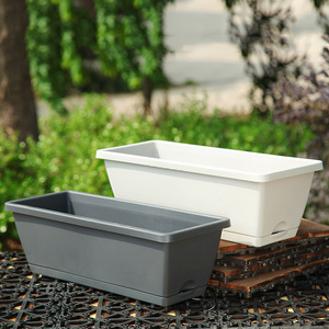 Nouveau bac de plantation rectangulaire en résine pour balcon, idéal pour fleurs et légumes, pot de fleurs paresseux, vente en gros - Product Image 3