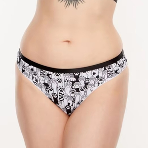 Của phụ nữ hài hước dễ thương hải ly đồ họa đàn hồi eo quần lót giữa Polyester cộng với kích thước ngọt ngào in mẫu - Product Image 1