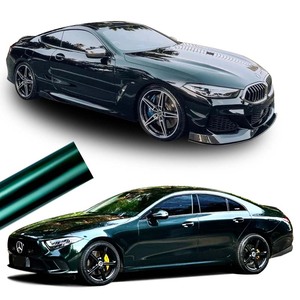 Benz verde smeraldo PET involucro adesivo a bolle di aria a secco <span class=keywords><strong>Auto</strong></span> avvolgente in vinile rotolo cambio colore avvolgente pellicola in vinile - Product Image 1